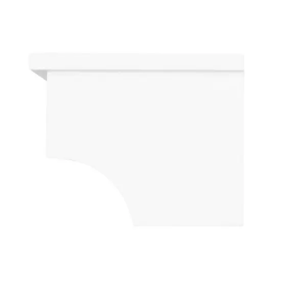 Dover Over the Toilet Organizer with Open Shelving and Two Towel Rods White - Alaterre Furniture image {10}