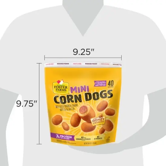 Foster Farms Mini Corn Dogs - Frozen - 29.3oz/40ct image {9}