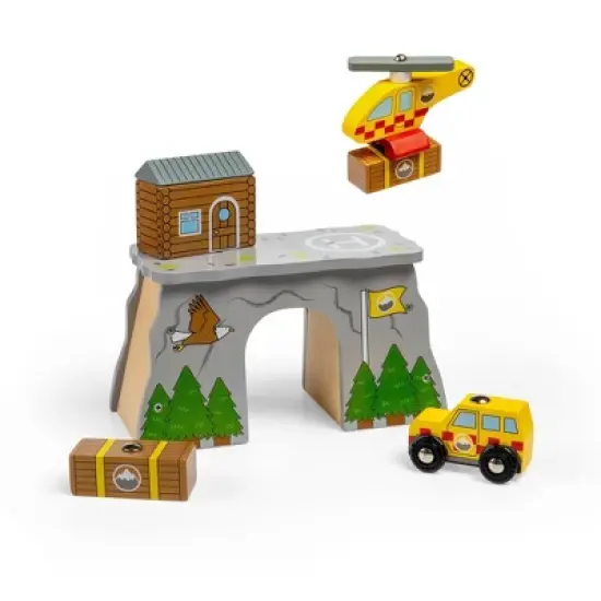 Bigjigs Rail Mountain Rescue Wooden Railway Train Set Accessory image {9}