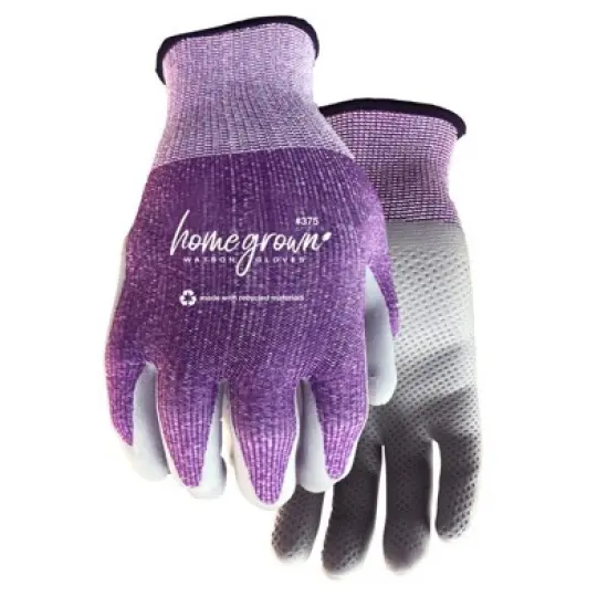 Watson Gloves Homegrown M Polyester Knit Karma Purple Gardening Gloves image {1}