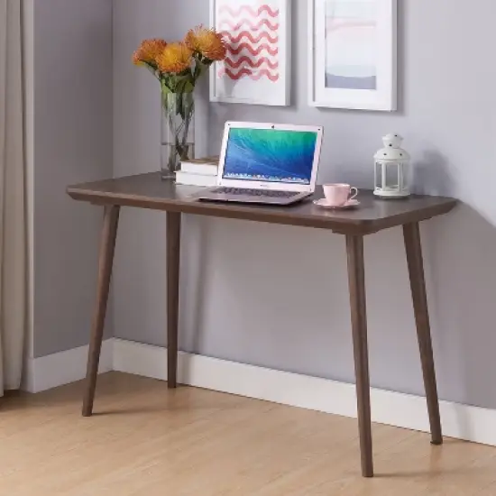 Hertfel Writing Desk Walnut Oak - miBasics image {3}