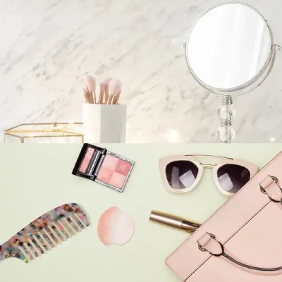 Unique Bargains Anti-Static Hair Comb Wide Tooth for Thick Curly Hair Hair Care Detangling Comb For Wet and Dry Multicolor 1 Pcs image {5}