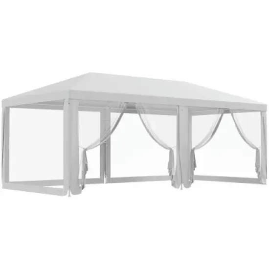 Resenkos Canopy, Outdoor Canopy Tent,10' x 20' Party Tent, Outdoor Wedding Canopy with Removable Sidewalls,White image {11}