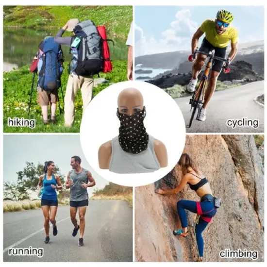 Unique Bargains Polka Dots Earloop Neck Gaiter 1 Pc image {2}