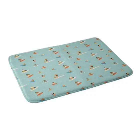 Deny Designs Tasiania Surfing Kids' Memory Foam Bath Mat image {2}