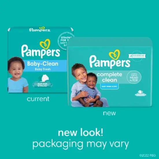 Pampers Complete Clean Baby Wipes Fresh Scent - 72ct image {2}