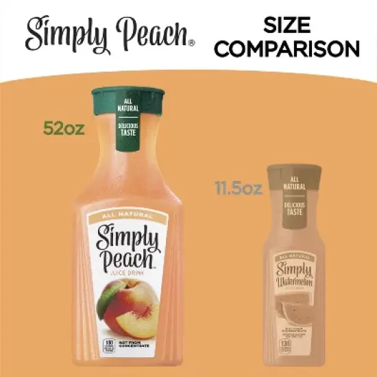 Simply Peach Juice Drink - 52 fl oz image {4}