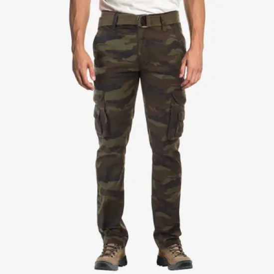 X RAY Men's Belted Classic Fit Cargo Pants image {10}