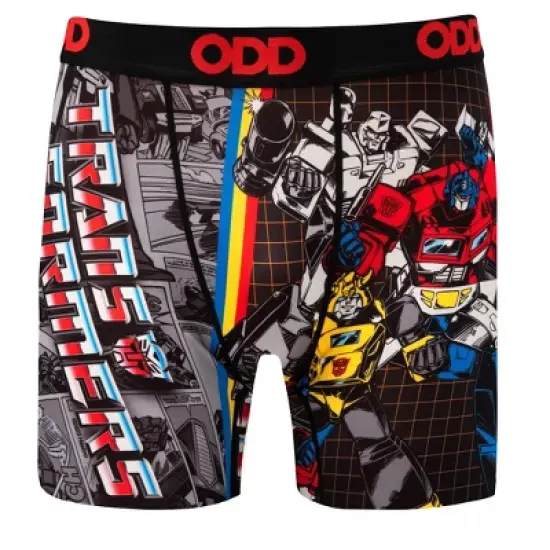 Odd Sox Men's Boxer Brief, Transformers, G.I. Joe, Power Rangers Cartoon Styles image {4}