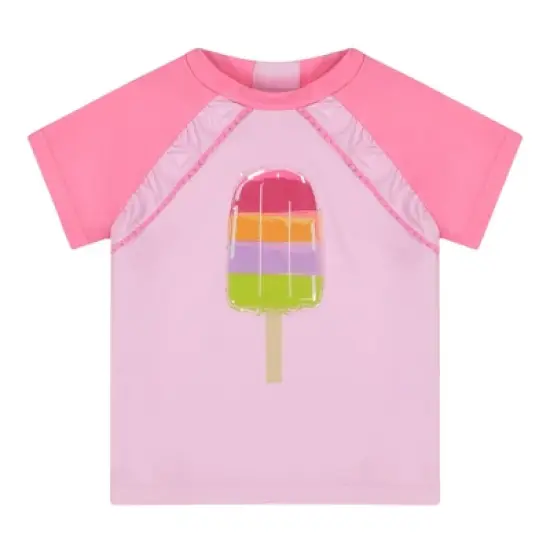 Andy & Evan Toddler Girl'S Rashguard Set Pink, Size 2T image {3}