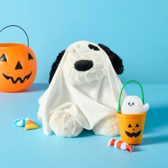 12" Ghost Dog Stuffed Animal - Gigglescape&trade; image {1}