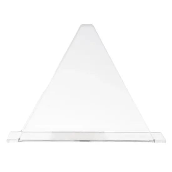 YX014-1 Acrylic Triangular Table Paper Towel Organizer (Transparent) image {2}