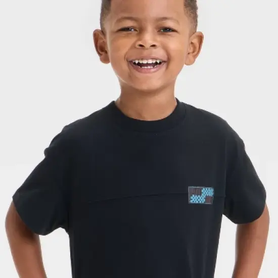 Toddler Boys' Short Sleeve Skateboarding Dino T-Shirt - Cat & Jack&trade; Black image {1}