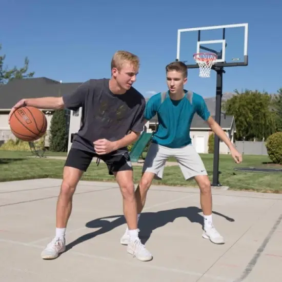 Lifetime 60" Adjustable Bolt Down Basketball Hoop image {6}