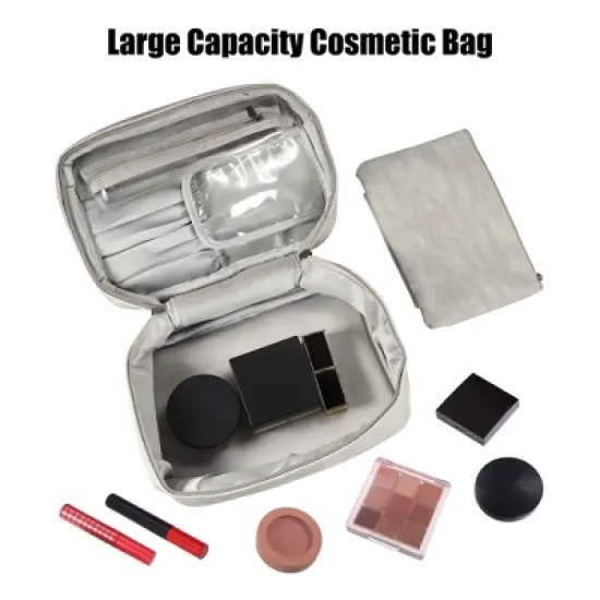 Unique Bargains Cosmetic Brush Organizer Women's Travel Makeup Bag 1 Set image {4}