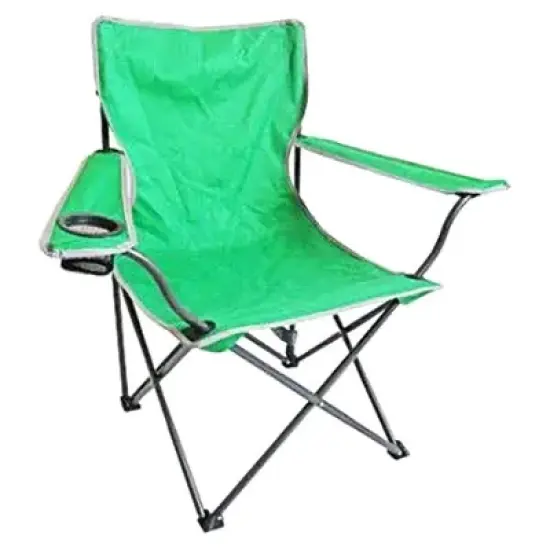 Four Seasons Courtyard OC500S-V Self Enclosing Lightweight Quad Chair with Cupholder for Camping, Sporting Events, and Tailgating, Blue (6 Pack) image {2}