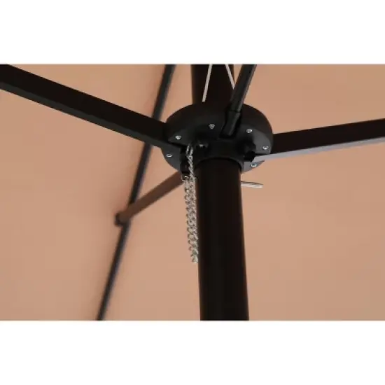 Rectangular Outdoor Patio Market Umbrella with Extra Large Base and Sand Bags - Captiva Designs image {4}