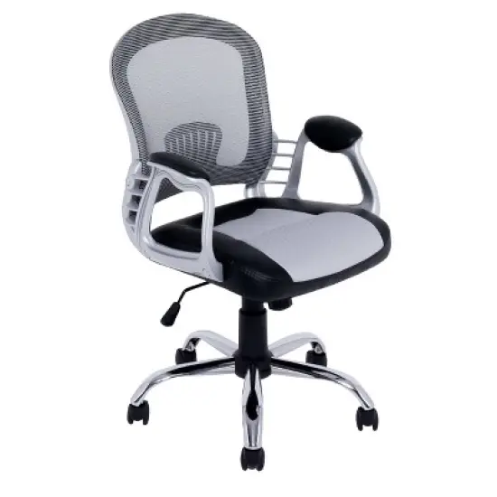 Workspace Executive Office Chair Leatherette and Mesh - CorLiving image {8}