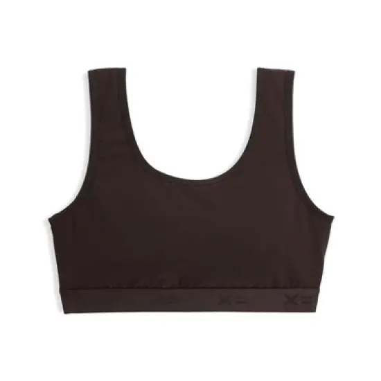 TomboyX Essentials Soft Bra, Cotton Scoop-Neck Wireless image {9}