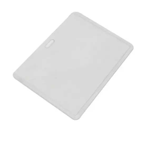 Unique Bargains Office Clear Plastic Horizontal Business ID Badge Card Holder 10pcs image {4}