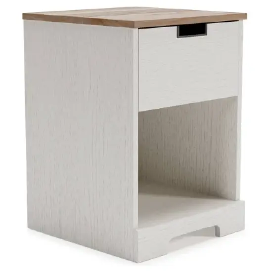 Vaibryn 1 Drawer Nightstand White - Signature Design by Ashley image {9}