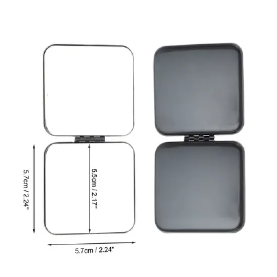Unique Bargains Square Folding Makeup Mirror 1 Pc image {1}
