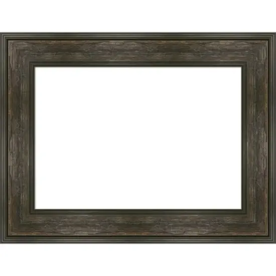 Amanti Art Rail Rustic Char Framed Dry Erase Magnetic Board image {9}