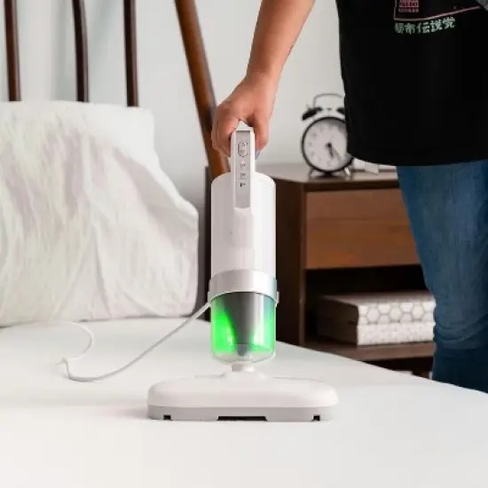 IRIS USA Corded Handheld Vacuum Cleaner with Dust Sensor, White image {1}