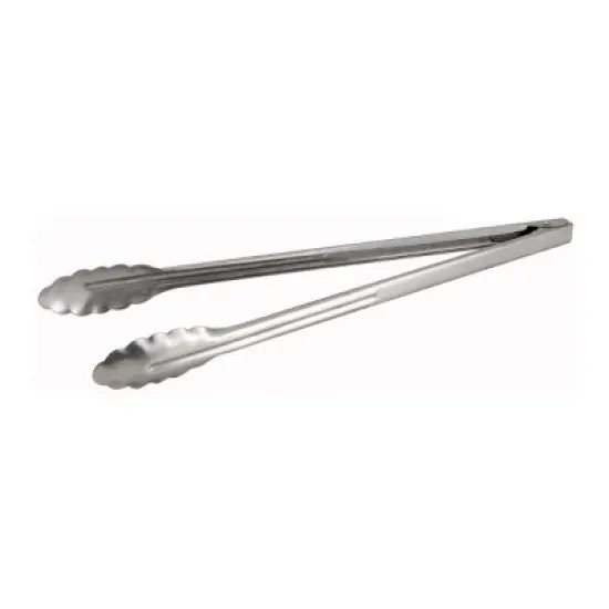 Winco Utility Tongs, Stainless Steel, Extra Heavyweight image {3}