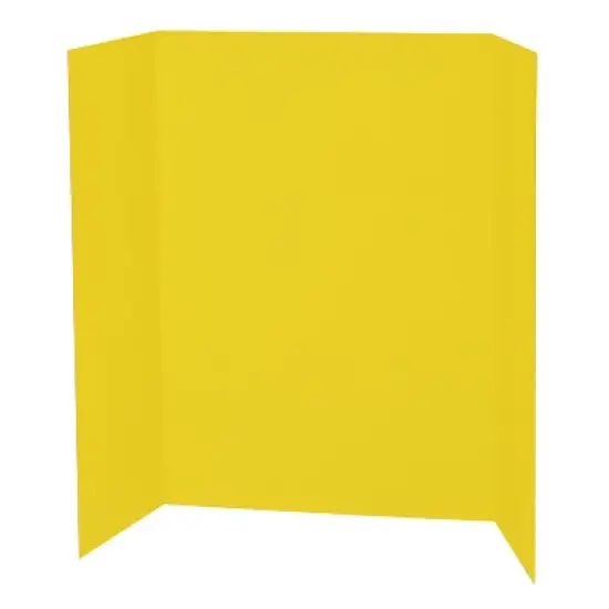 Pacon&reg; Presentation Board, Yellow, Single Wall, 48" x 36", 1 Board image {1}