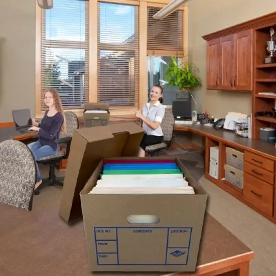 UBMOVE Office Moving Storage Boxes (6 Pack) Miracle File Moving Boxes image {10}