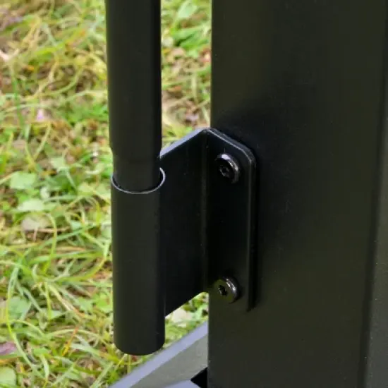 Outsunny Outdoor Retractable Pergola Canopy with Sun Shade Unique Design Canopy Patio Metal Shelter for Garden Porch Beach image {5}