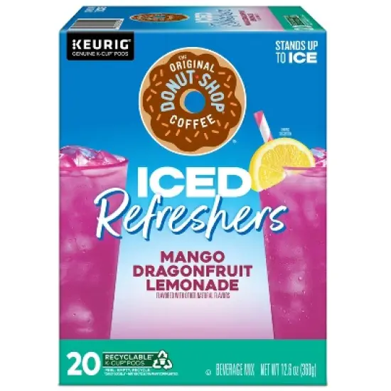 The Original Donut Shop Iced Refreshers Mango Dragonfruit Lemonade Keurig K-Cup Pods - 20ct image {7}