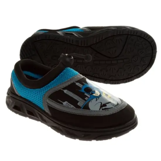 DC Comics Batman Boys Water Shoes -Kids Aqua Socks- Sandals Waterproof Sports Slip-on Superhero Beach Slides Swim Slippers (Toddler/Little Kid) image {3}