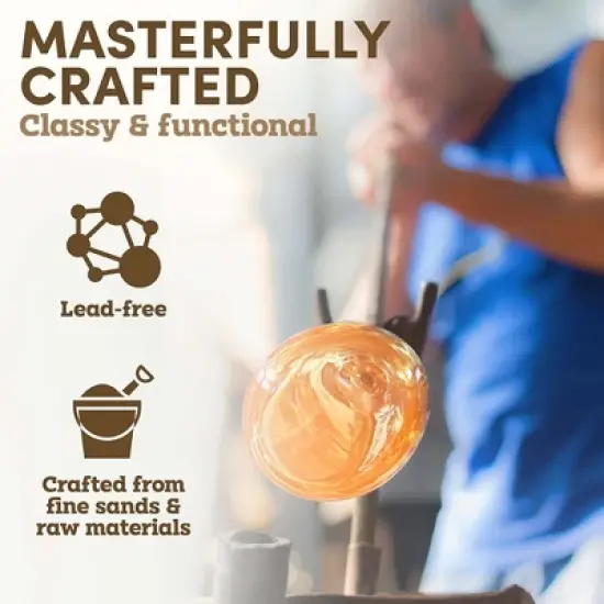 Bormioli Rocco Selecta Decanter - Etched Starburst Glass with Airtight Diamond Stopper - 33.75 Oz. Italian Glass Barware, Dishwasher Safe image {8}