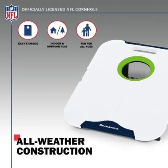 NFL Seattle Seahawks All-Weather Travel Cornhole Set image {2}