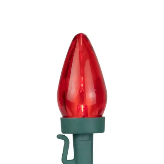 Northlight Patriotic LED C7 Christmas Lights - Red, White and Blue - 16' Green Wire - 25ct image {3}