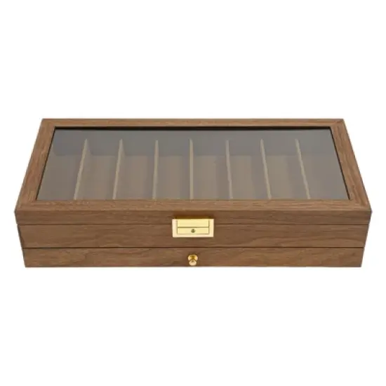 YIYIBYUS 2-Tier Knife Display Case Organizer, Desktop Knife Storage Box image {2}