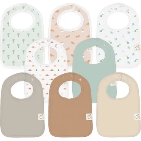 KeaBabies 8-Pack Organic Baby Bibs for Boy, Girl, Drool Bibs, Baby Bib for Girls, Boys,  Newborn Teething Bibs image {11}