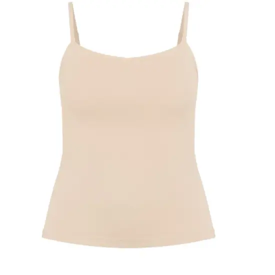 Women's Plus Size Strappy Seamless Cami - natural | AVENUE image {2}