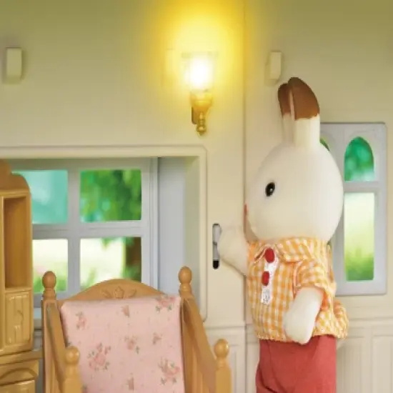 Calico Critters Red Roof Grand Mansion Gift Set, Dollhouse Playset with 3 Figures, Furniture, Vehicle and Accessories image {8}