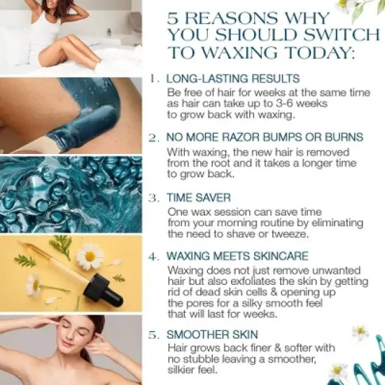 Gigi Soothing Azulene Hard Wax Beads - 14 oz (PACK OF 2) image {3}