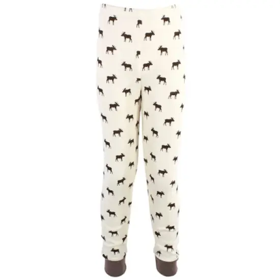 Touched by Nature Toddler and Kids Boy Organic Cotton Tight-Fit Pajama Set, Moose image {1}