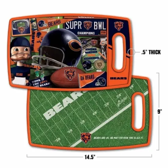 NFL Chicago Bears Retro Series Cutting Board image {1}