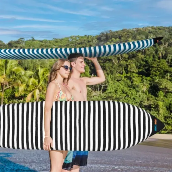 SUN CUBE Surfboard Sock Cover, Surf Bag for Surfing Board, Protective Stretchy Sock Sleeve Longboard Hybrid Shortboard image {4}