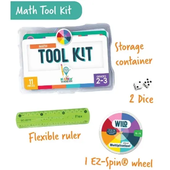 Carson Dellosa Education Be Clever Wherever Math Tool Kit Manipulative, Grade 2-3 image {1}