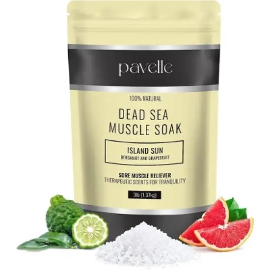 Pavelle Magnesium Dead Sea Salts for Soaking Muscles - 3 lb (48 oz) image {8}