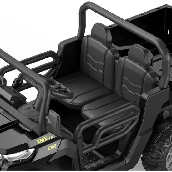 24V 2-Seater Ride On Dump Truck for Kids, 4WD 6-Wheel Electric Car with Parent Remote Control, Bluetooth Music & Dump Bed image {7}