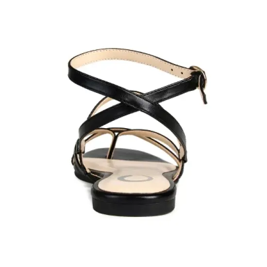 Journee Collection Womens Serissa Multi Strap Flat Sandals image {2}