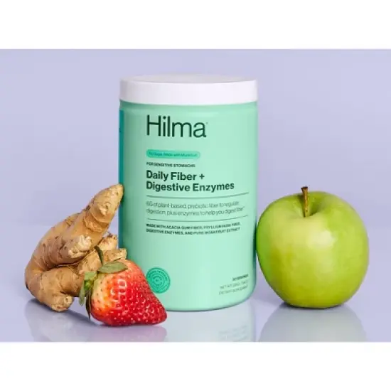 Hilma Daily Fiber + Digestive Enzymes Powder - 7.94oz image {5}